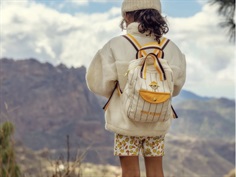Mini Rodini offwhite owl emblem mini backpack
